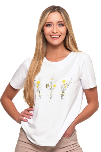 T-Shirt damski Drobne Kwiatki