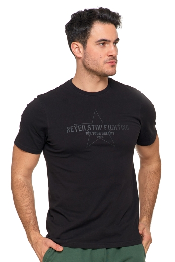 T-Shirt męski Never Stop Fighting SUPER CENA