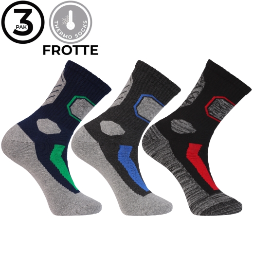 Skarpety Thermo Frotte 4x3-pak