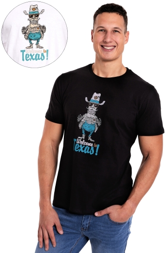 T-Shirt męski z nadrukiem Texas