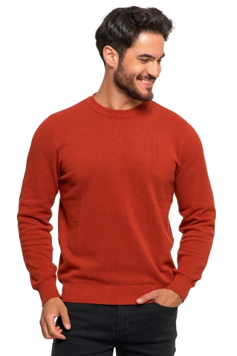 Sweter męski z żakardowym wzorem