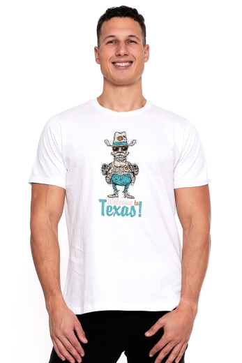 T-Shirt męski z nadrukiem Texas
