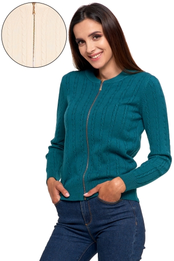 Rozpinany sweter damski